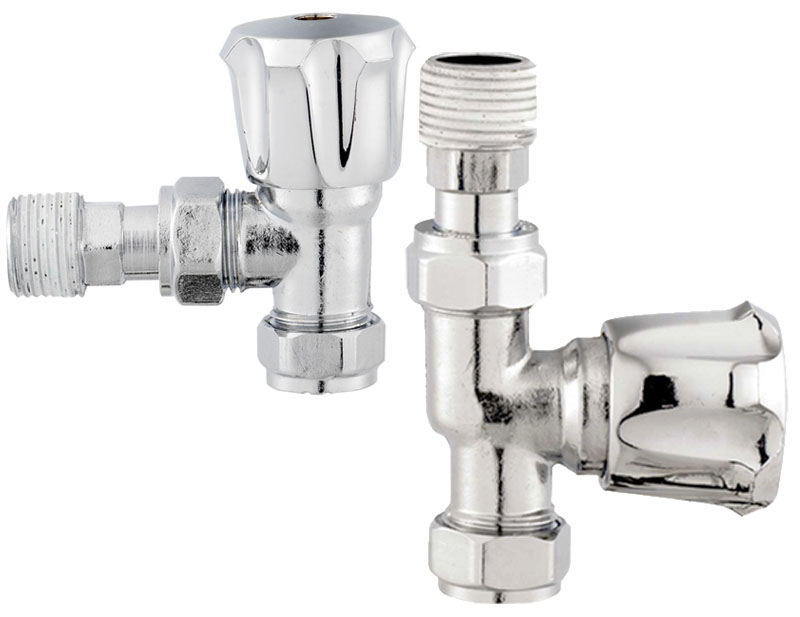 Click here to view / buy these Standard Chrome Radiator Valves